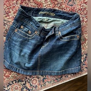 American Eagle juniors 2 denim skirt